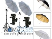 Flash Umbrella Holder Bracket Mount Stand Kit