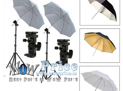 Flash Umbrella Holder Bracket Mount Stand Kit
