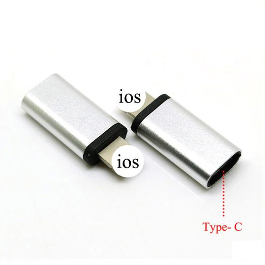 2 X Aluminum Alloy USB-C (Female) to Apple Lightning 8 Pin (Male) Fast Charging/Data Sync Convertor/Adapter (Brand New/Warranty)