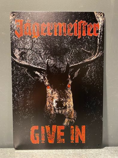 Jagermeister Tin Metal sign