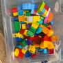 Box of Lego. 4 Figures and 4 Small Base Plates Image 5