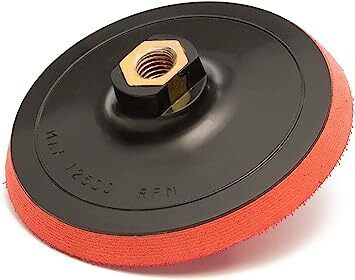 Glass Polish 12602 Rotary Backing Pad with Hook and Loop for High Speed Sanding and Polishing | Thread: M14x2 | 100 mm