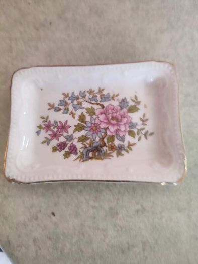 Paragon Fine Bone China England Rectangle Trinket Dish
