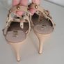 Xti beige stud strap pointed heels Sz 41 - Bnwot Image 7