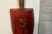 Old French Grain / Flour Scoop With  Rope Handle