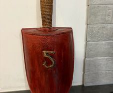 Old French Grain / Flour Scoop With  Rope Handle