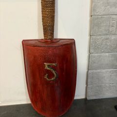 Old French Grain / Flour Scoop With  Rope Handle