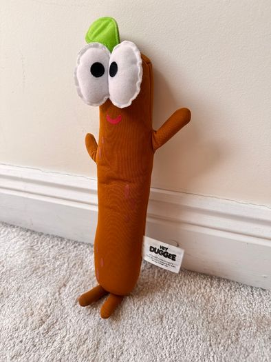 Hey Duggee Singing Sticky Stick Soft Toy Plush approx. 32 cm. (with legs) Dirty Used Please see photos