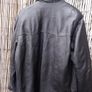 Mens Black Soft Leather Coat Image 3