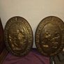 Pair of Large Brass Wall Hangings Image 4
