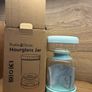 Glass Pickle Jar with Strainer Flip, Pickle Container with Lid,Olives Hourglass Jar,Pickle Juice Separator jar 1000ml Image 4