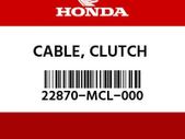 Clutch Cable - Genuine Honda VT750DC - OEM Part