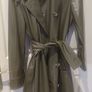 Topshop green vinyl trench coat Image 2