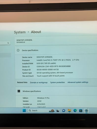 Epos Lenovo ThinkSmart HUB 500 Intel i5 11.6" 1920x1080 Touchscreen 8GB RAM 256GB SSD (Windows 11 Pro)