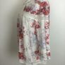 M&S Ivory red & blue floral peasant style top 3/4 sleeve size 20 includes postage Image 3