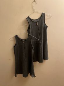 Grey pinafores (age 7-8)