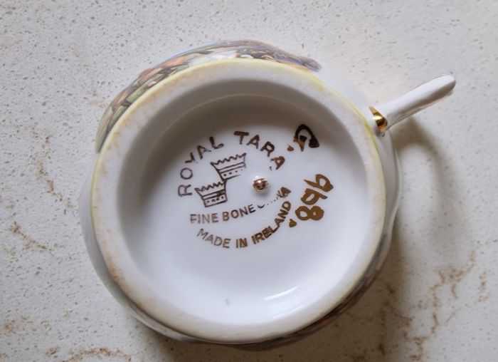 Vintage Royal Tara China Tea set Hunting scene