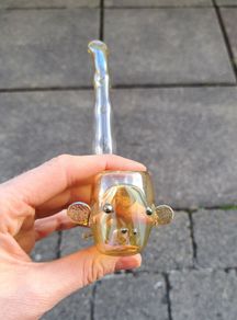 Glass smoking pipe