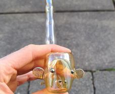 Glass smoking pipe