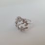 Beautiful Flower Desgin 925 Sterling Silver Ring Image 8