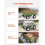 Steel Garden Cart 1200lbs Capacity Heavy Duty Wagon Cart 13in Tires Image 5