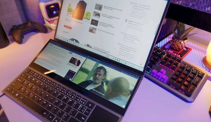 Productivity Laptop 2 Screens (16" + 14" 4K Touch) | Desktop Replacement | 10th Gen i7 | 32GB RAM | 1TB SSD