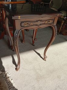 Antique envelope card table