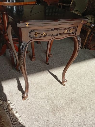 Antique envelope card table