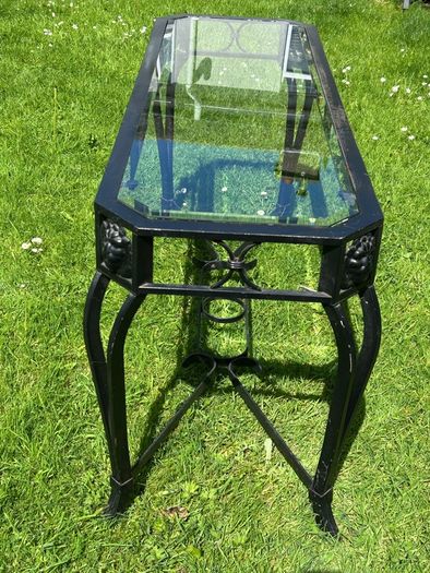 Glass top table