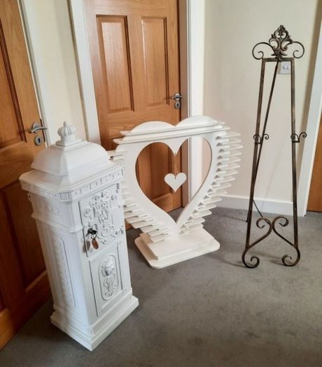HIRE Wedding post box/Ferrero Rocher Stand/Easel/Centerpieces/Welcome Mirror Sign/Postbox HIRE
