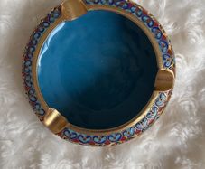 Cloisonne Ashtray Vintage Chinese Cloisonne Ashtray