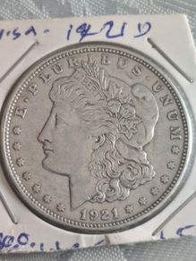 1921 Silver Morgan dollar