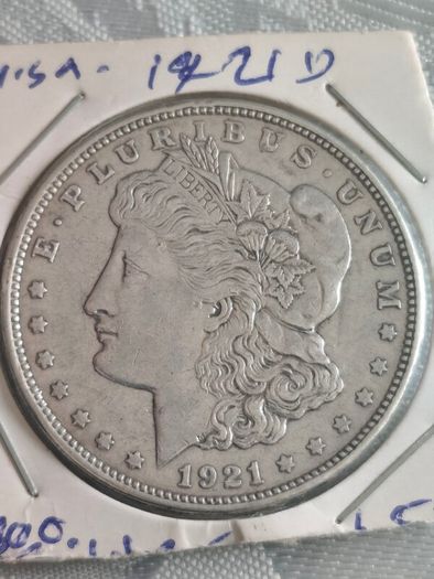 1921 Silver Morgan dollar