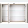 Wall mounted bathroom cabinet with mirror and Led lighting Image 5