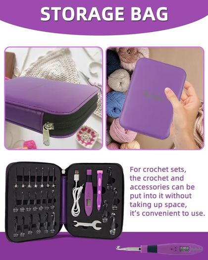 Brand New Light-Up Crochet Hook Set