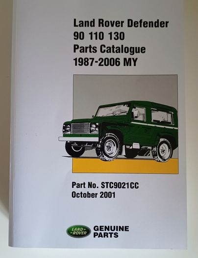 Land Rover Defender parts catalogue 90 110 130 (Near New)