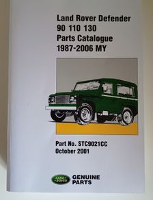 Land Rover Defender parts catalogue 90 110 130 (Near New)