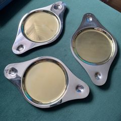 Vintage Egan Cork silver plated trays