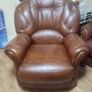 Pair of leather armchairs Image 2