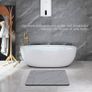Stone Bath Mat, 100% Natural Diatomaceous Earth Shower Mat, Non-Slip Super Absorbent Quick Drying Bathroom Floor Mat, Shower Mat for Bathroom Floor, Easy to Clean Image 6