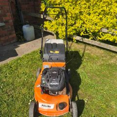 Self drive petrol lawnmower start, easy runs, perfect aluminian body so will never rot or rust