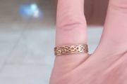 9 carat gold ring with celtic design