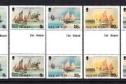 1981 Isle of Man Centenary of Royal National Mission to Deep Sea Fisherman Commemorative Stamps Gutter Pairs Mint Never Hinged (MNH)