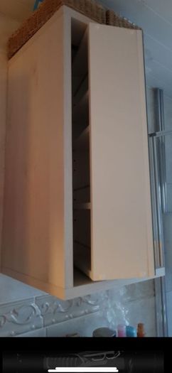 Bathroom mirrored swivel cabinet