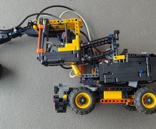 Lego technic pneumatic working vehicle