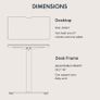 Electric Standing Desk 110x54 cm Image 4