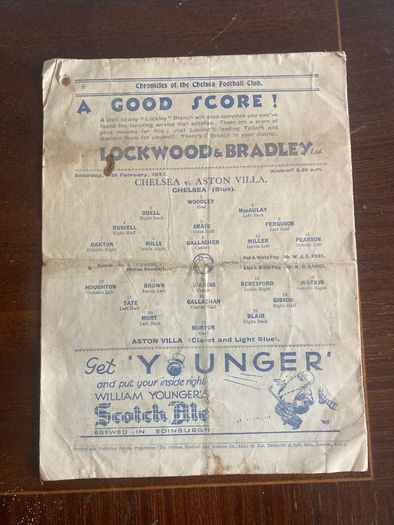 Football Memorabilla - Chelsea F.C. Chronicle