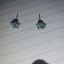 blue crystal star earrings 925 Image 7