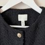 H&M Boucle Jacket Black Size M! Image 5