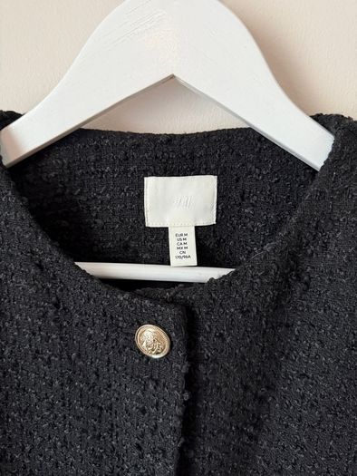 H&M Boucle Jacket Black Size M!